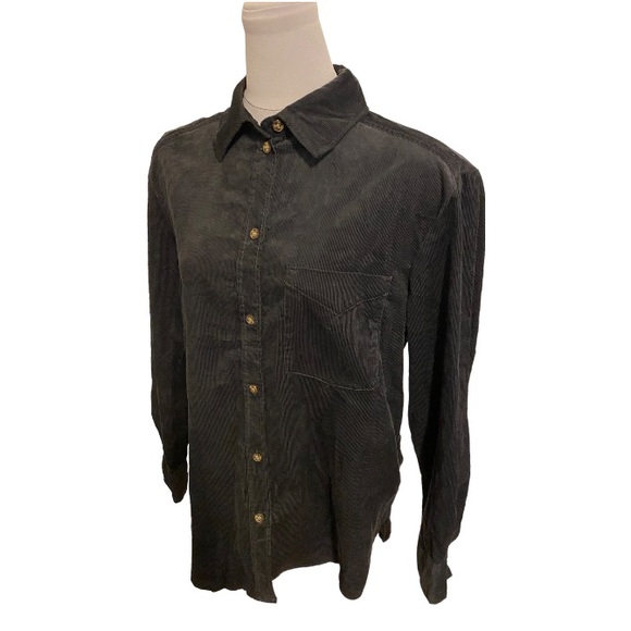 H&M Corduroy Button Down Shirt - Picture 2 of 13